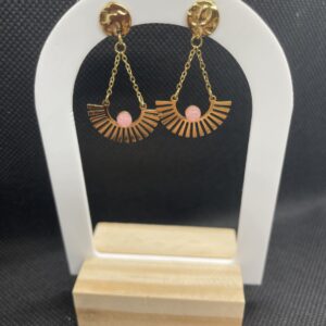 Boucles d'oreilles Louise - Acier inoxydable doré