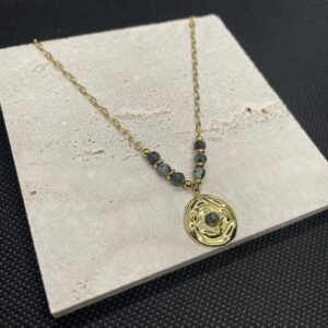 Collier Leslie - Acier inoxydable doré