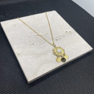 Collier Johanna - Acier inoxydable doré