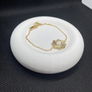 Bracelet Rose - Acier inoxydable doré