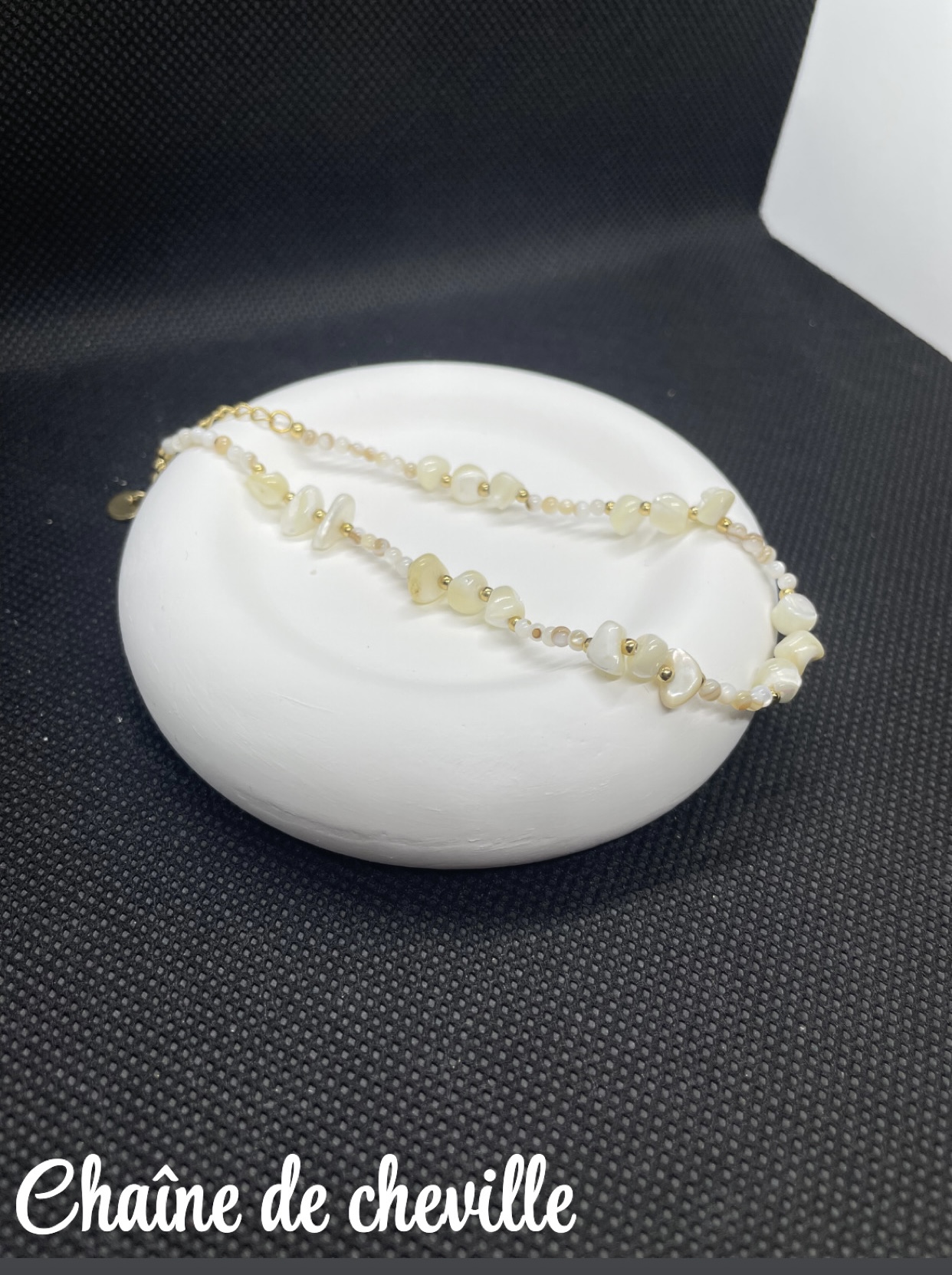 Chaîne de cheville Marion - Acier inoxydable doré